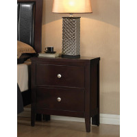 Coaster Furniture 202092 Carlton 2-drawer Rectangular Nightstand Cappuccino